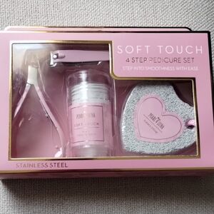 Soft Touch 4 Step Pedicure Set - Pink